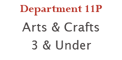 Department 11P Arts & Crafts 3 & Under